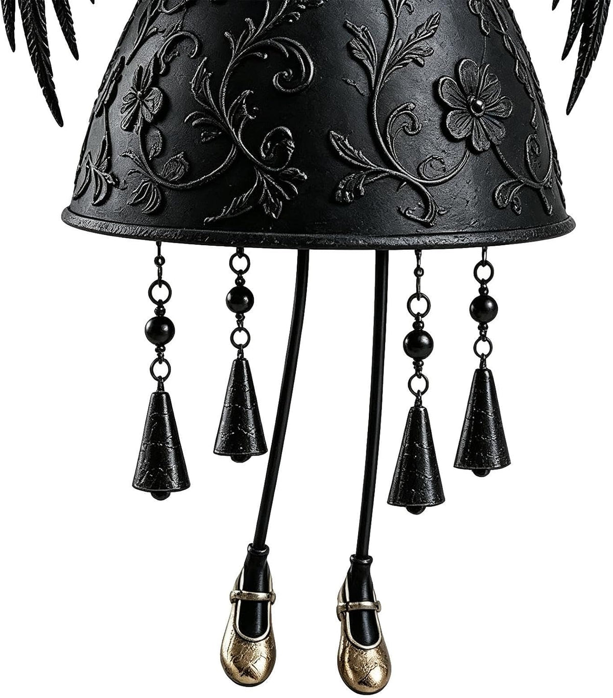 Dark Angel Gothic Wind Chime – Outdoor Garden Hanging Decor