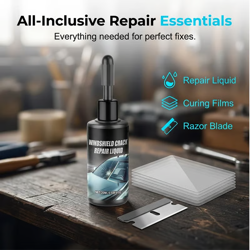 Windshield Repair Kit – DIY UV Resin Glass Crack & Chip Repair