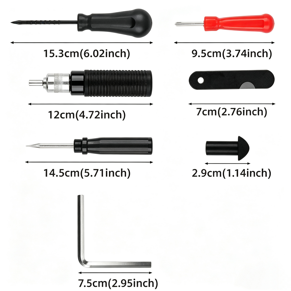 Portable Tire Repair Plug Kit – Fast Emergency Puncture Repair Tool