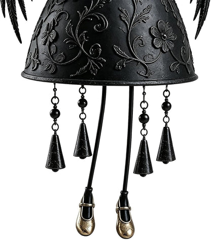 Dark Angel Gothic Wind Chime – Outdoor Garden Hanging Decor