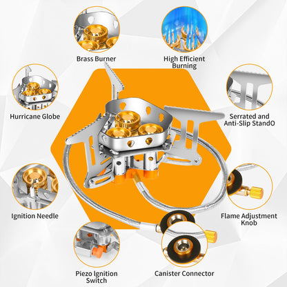 9900W Portable Windproof Camping Stove