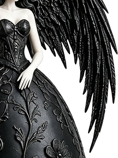 Dark Angel Gothic Wind Chime – Outdoor Garden Hanging Decor