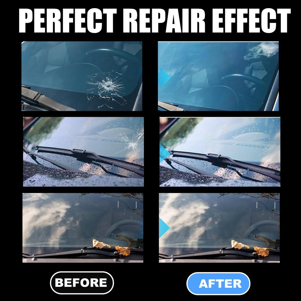Windshield Repair Kit – DIY UV Resin Glass Crack & Chip Repair
