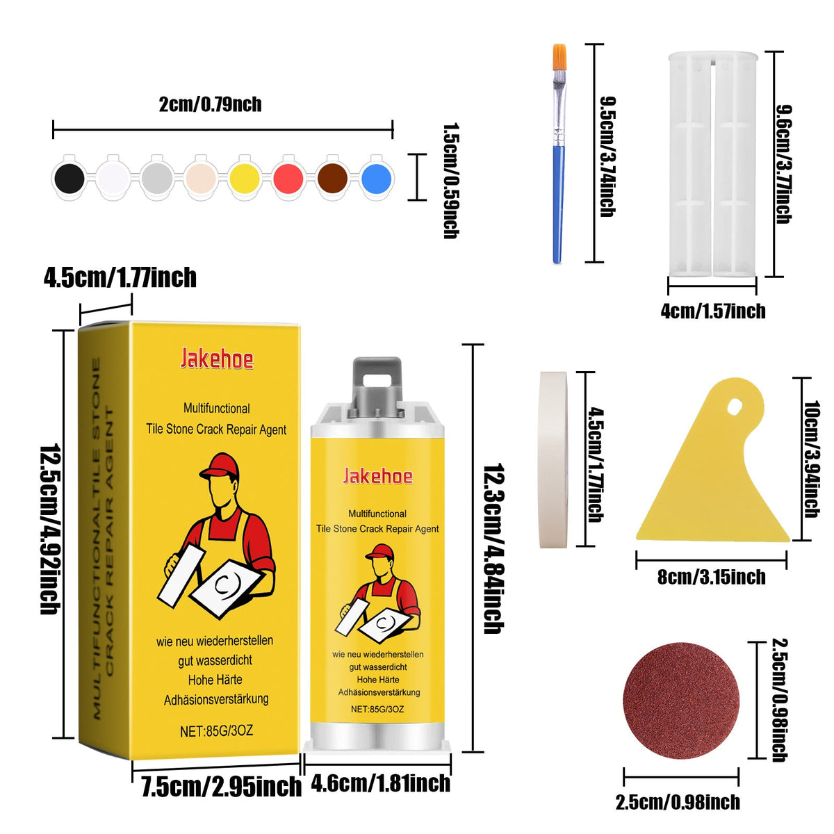 Tile Crack Repair Kit – Strong Epoxy Resin for Ceramic & Marble