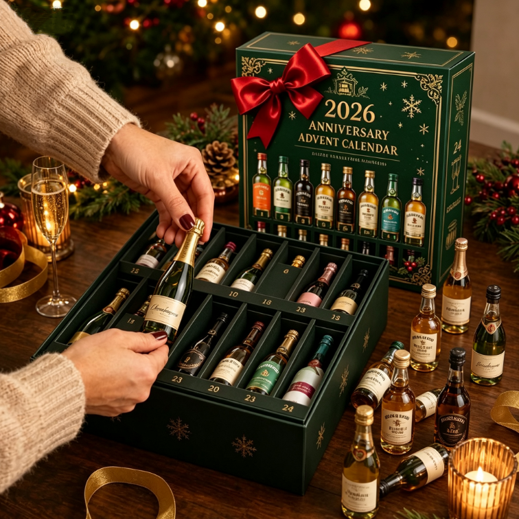 2026 Champagne Advent Calendar – 24-Day Collectible Christmas Countdown