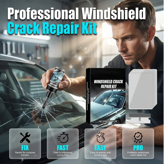 Windshield Repair Kit – DIY UV Resin Glass Crack & Chip Repair