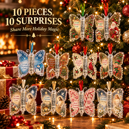 Christmas Cash Gift Ornament – Butterfly Money Holder Set
