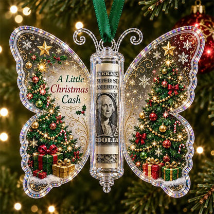 Christmas Cash Gift Ornament – Butterfly Money Holder Set