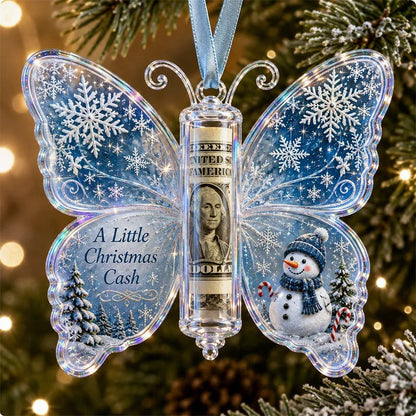 Christmas Cash Gift Ornament – Butterfly Money Holder Set