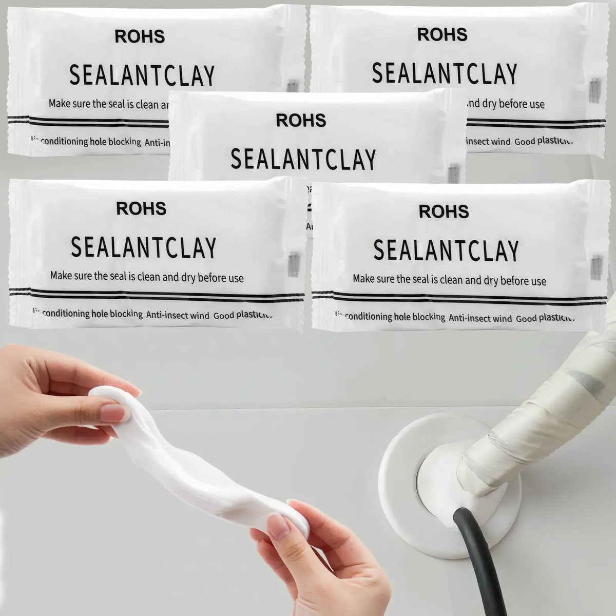 6 PCS Waterproof Seal Putty for Wall Holes & Pipe Repairs